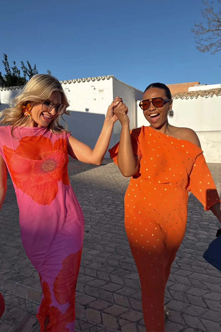 Orange Tilly Dress - Image 3