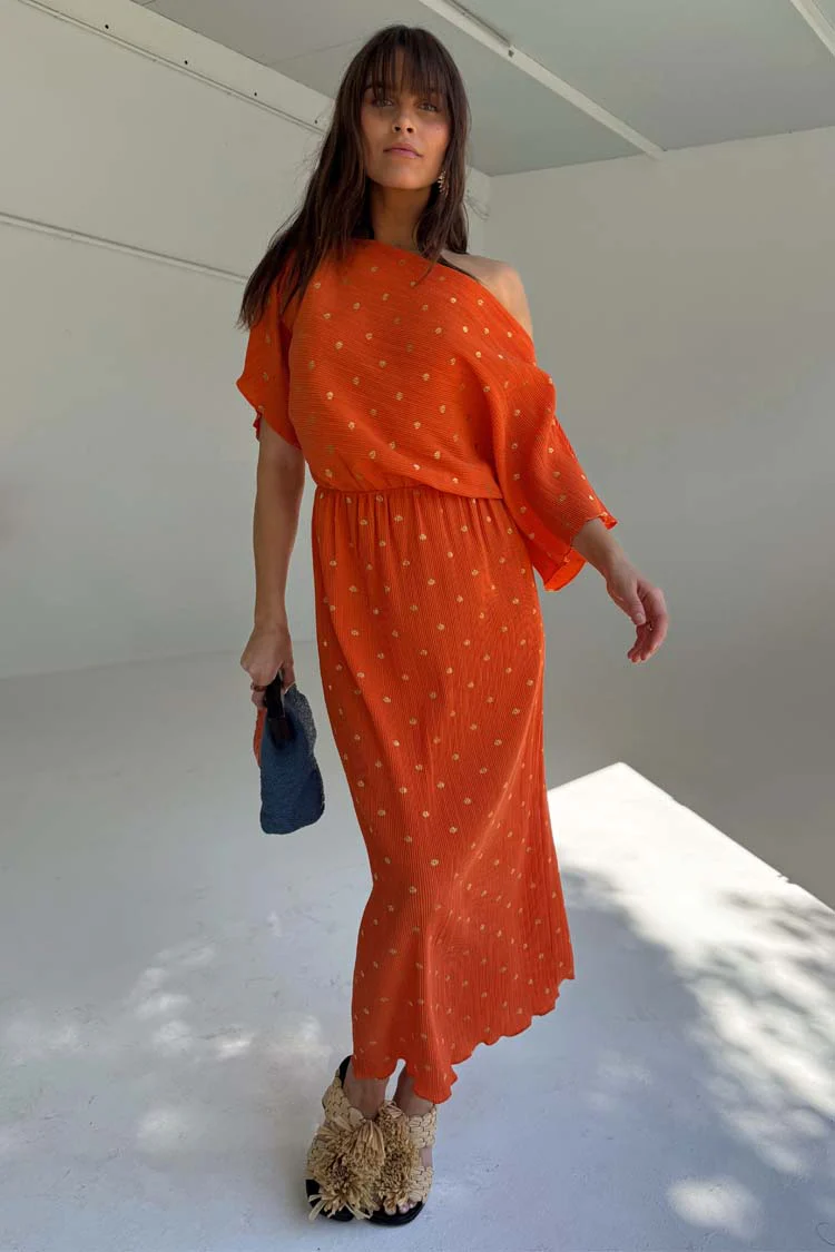 Orange Tilly Dress - Image 7