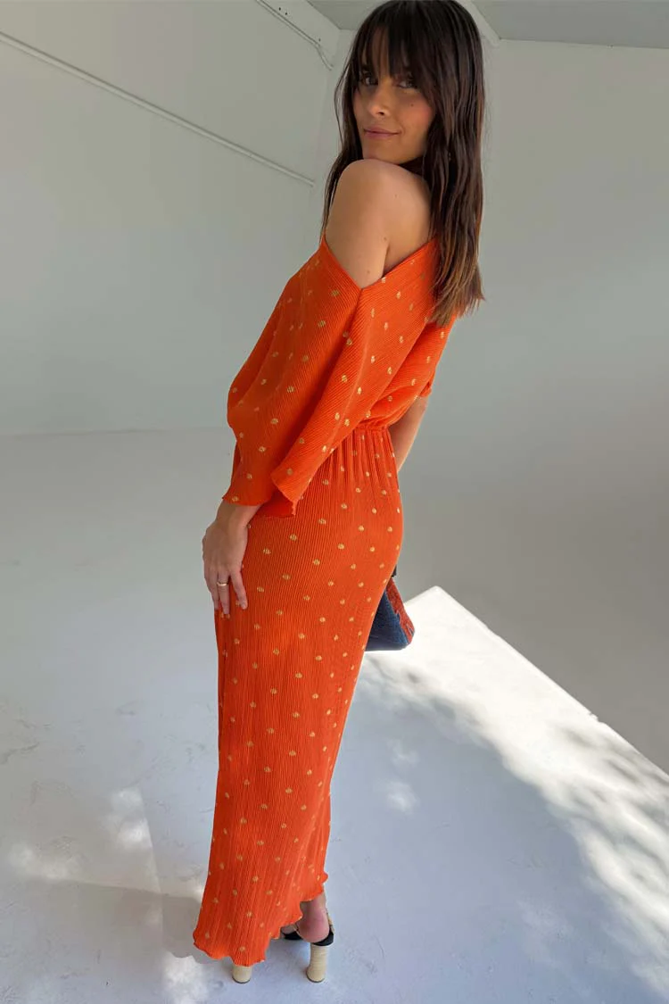 Orange Tilly Dress - Image 9