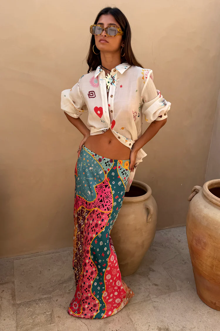 Pastel Morocco Dorris Skirt Petite - Image 2