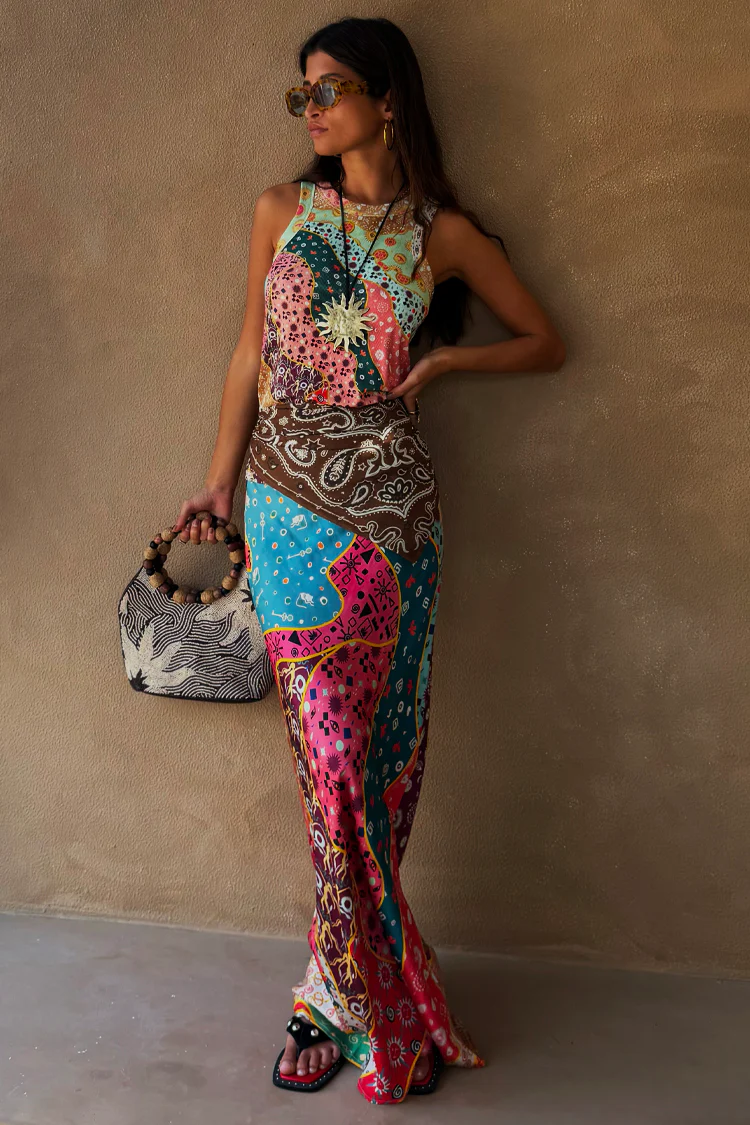 Pastel Morocco Dorris Skirt Petite - Image 4