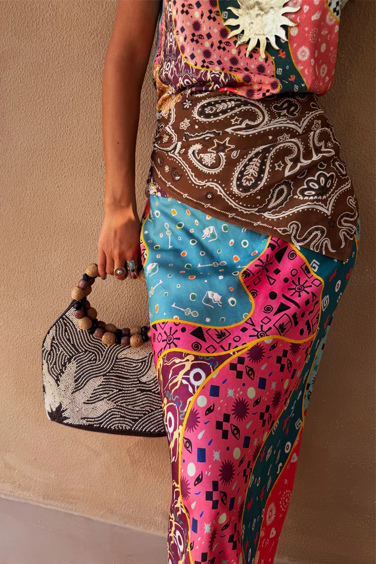 Pastel Morocco Dorris Skirt Petite - Image 5