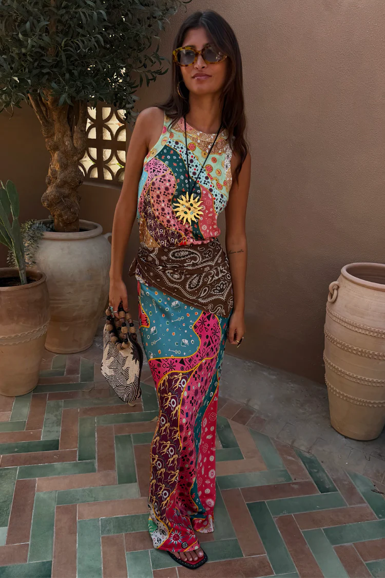 Pastel Morocco Dorris Skirt Petite - Image 8