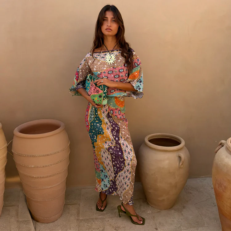 Pastel Morocco Tilly Dress Petite