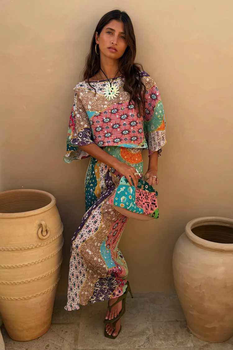 Pastel Morocco Tilly Dress Petite - Image 2