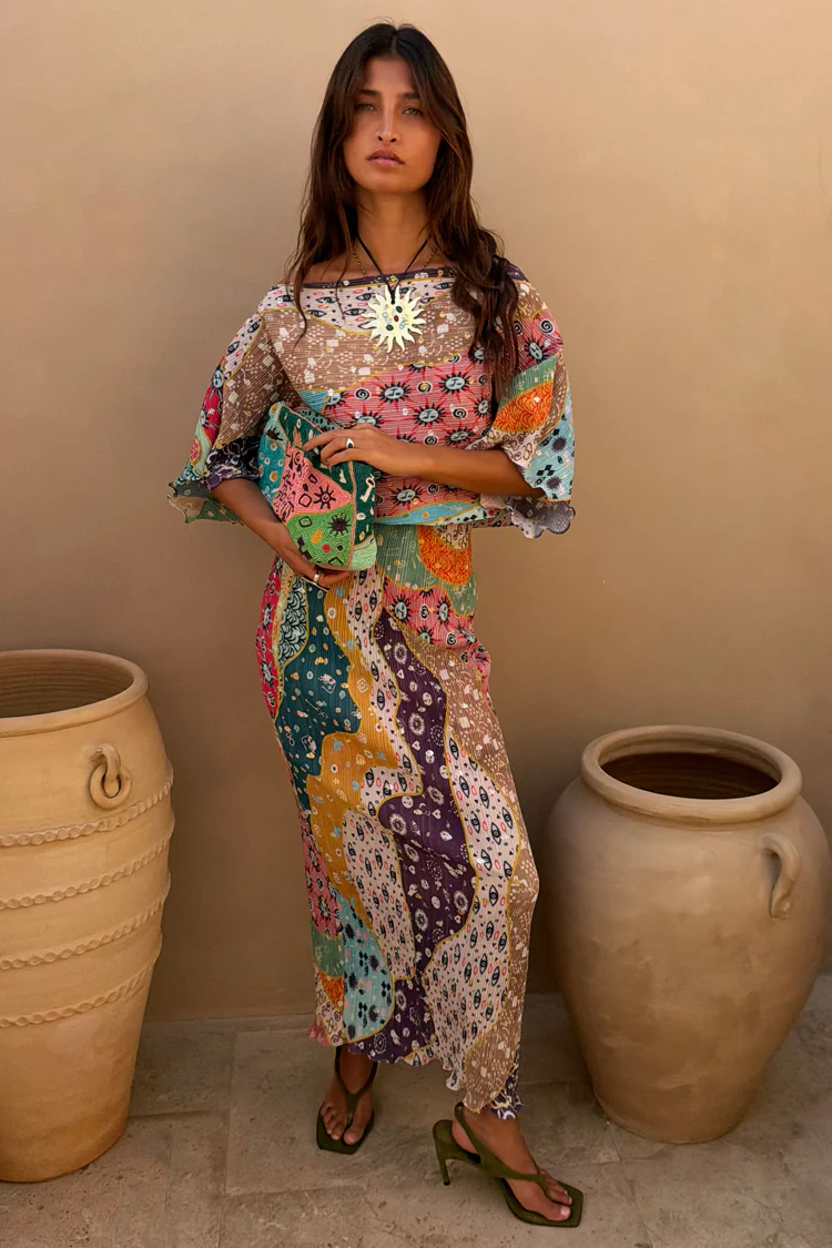 Pastel Morocco Tilly Dress Petite - Image 4