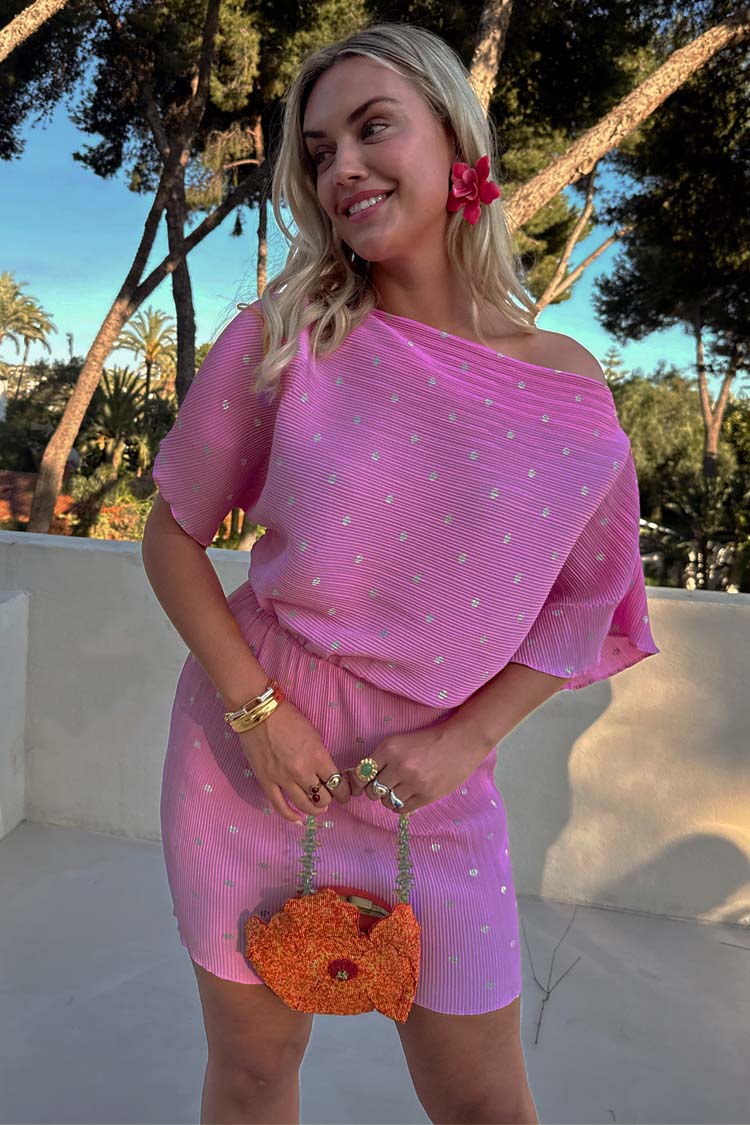 Petal Pink Mini Tilly Dress - Image 6