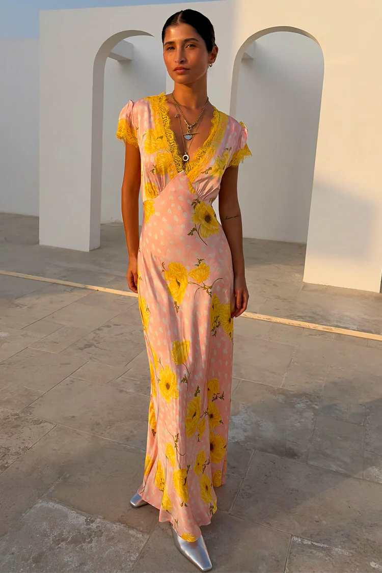 Pink Fawn Poppy Olivia Dress Petite - Image 5
