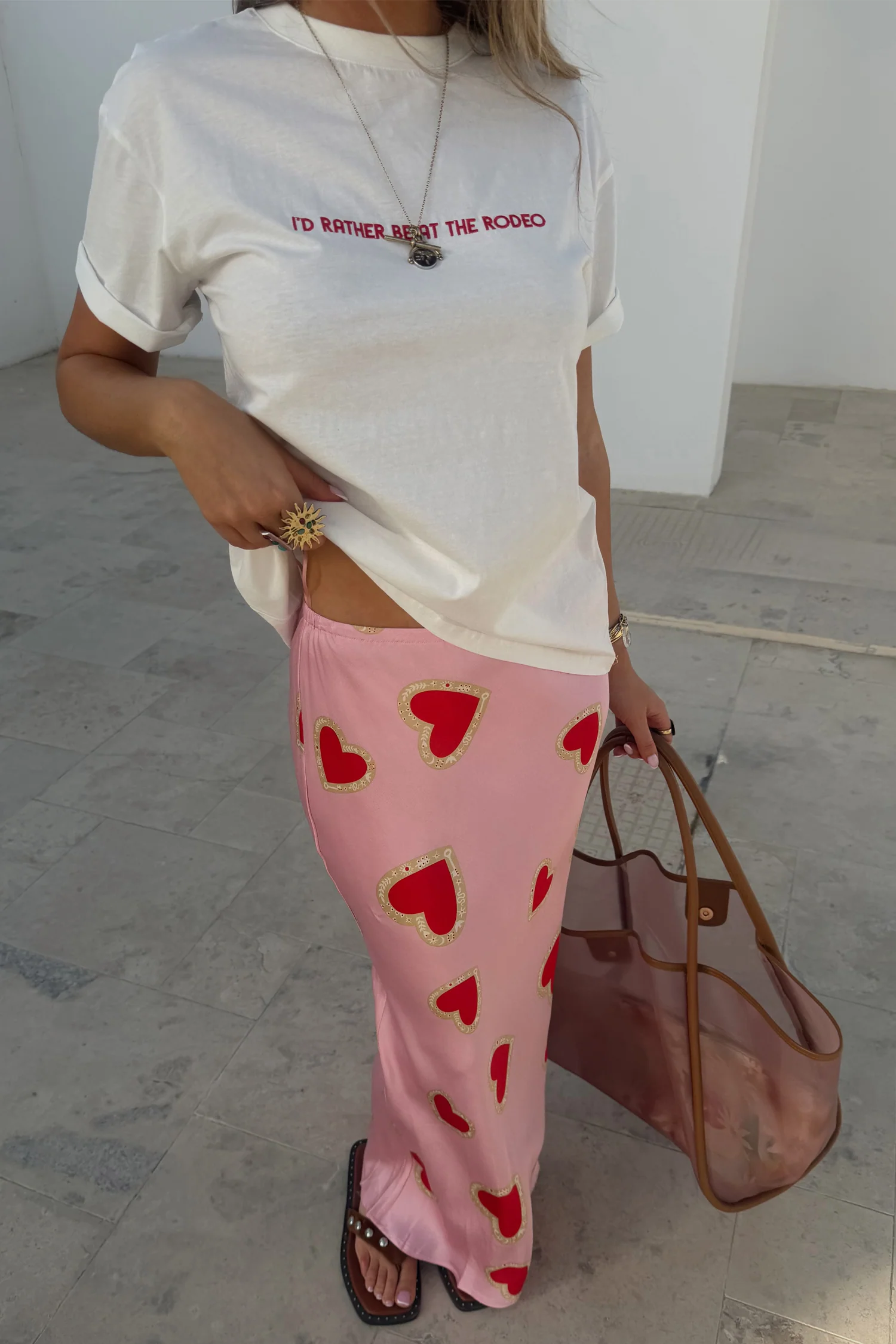 Pink Hearts Dorris Skirt - Image 2