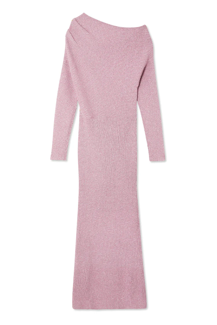 Pink Rib Knit Tilly Dress - Image 11