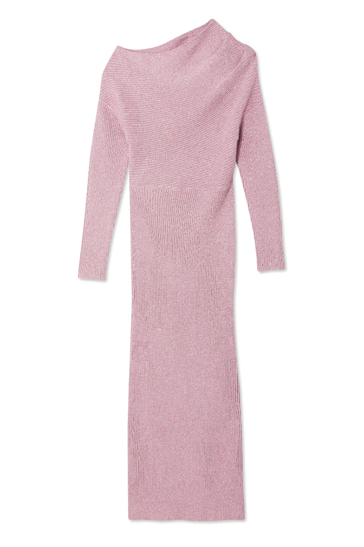Pink Rib Knit Tilly Dress - Image 12