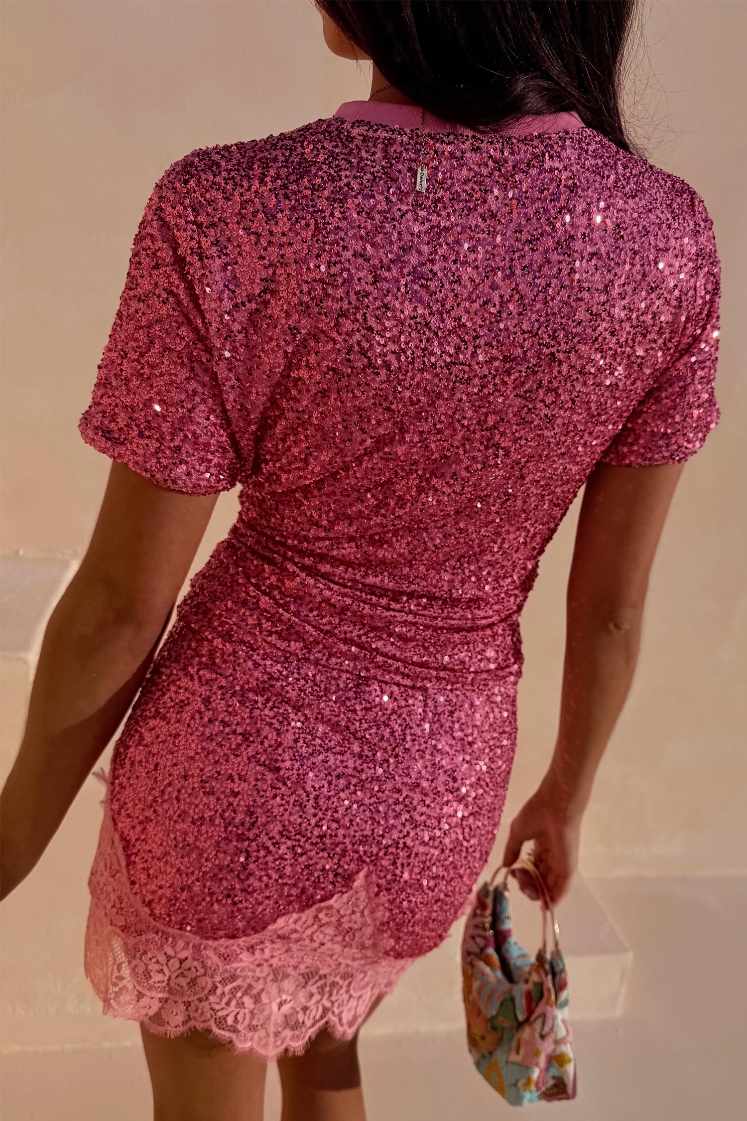 Pink Sequin T-Shirt - Image 3