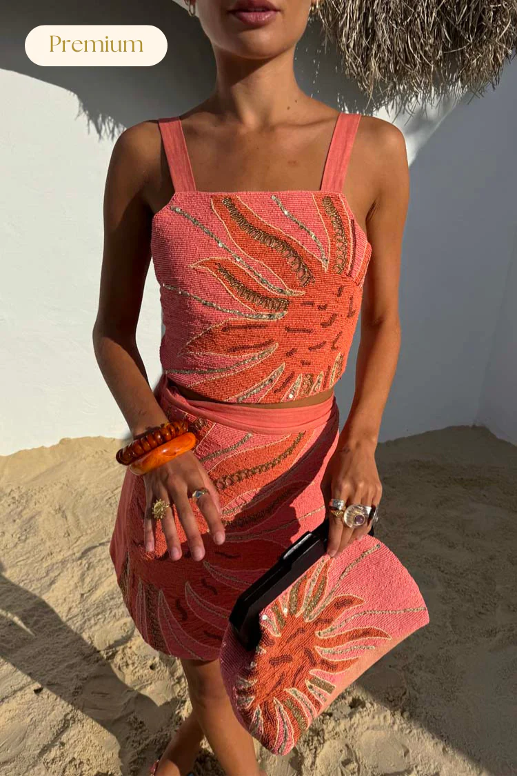 Pink Sol Beaded Top - Image 5