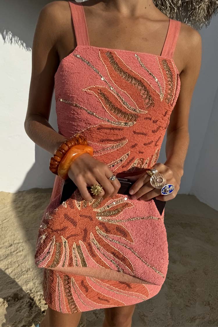 Pink Sol Beaded Top - Image 8