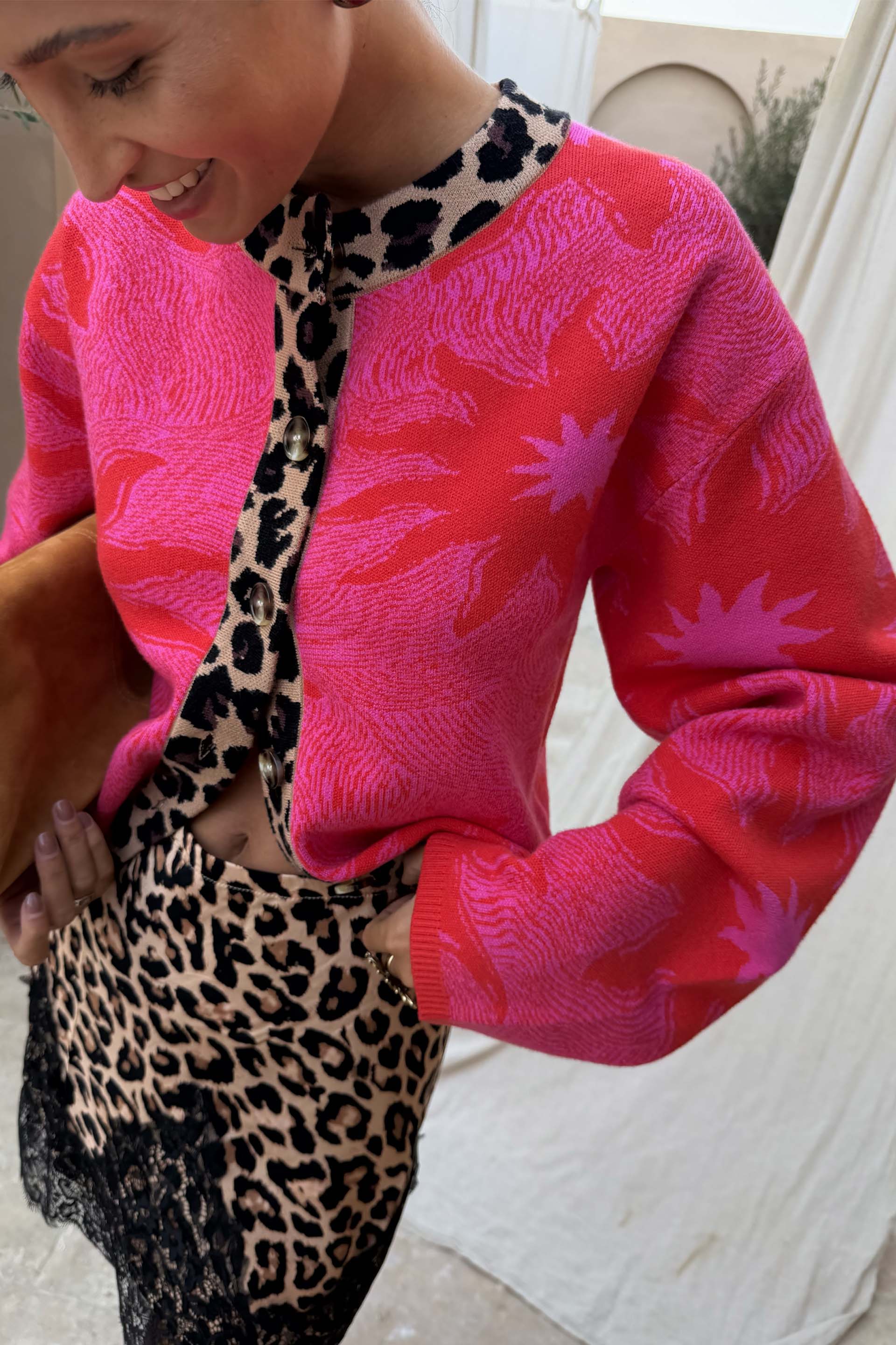 Pink Soleil Cardigan - Image 2