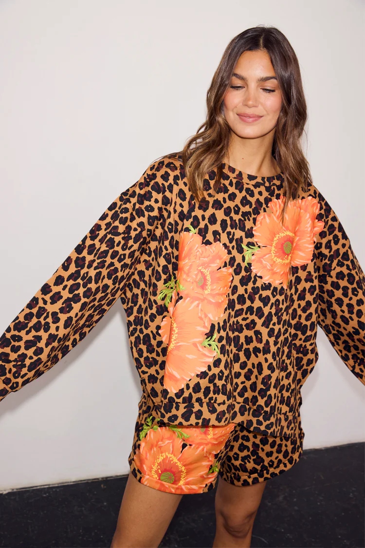 Poppy Leopard Sweatshirt - Image 2