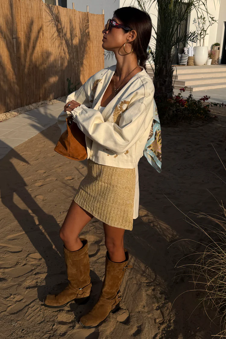 Raffia Wrap Skirt - Image 2