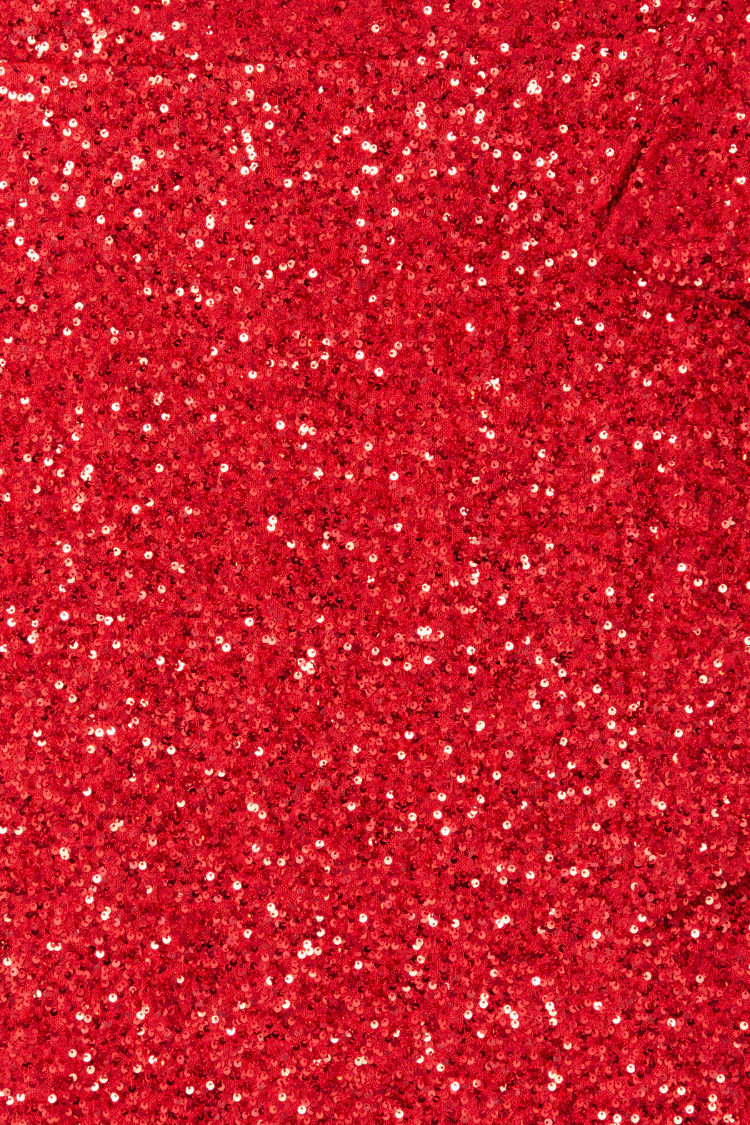 Red Sequin Mini Jaspre Skirt - Image 9
