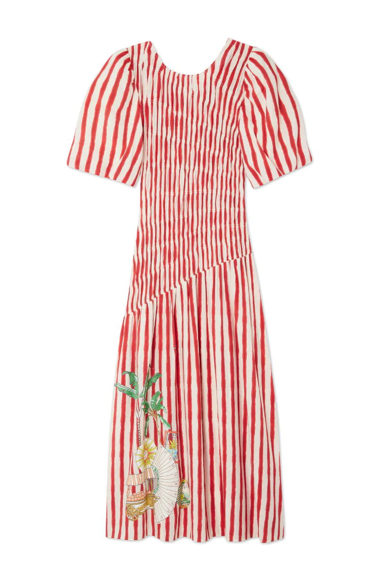 Red Stripe Nara Dress - Image 12