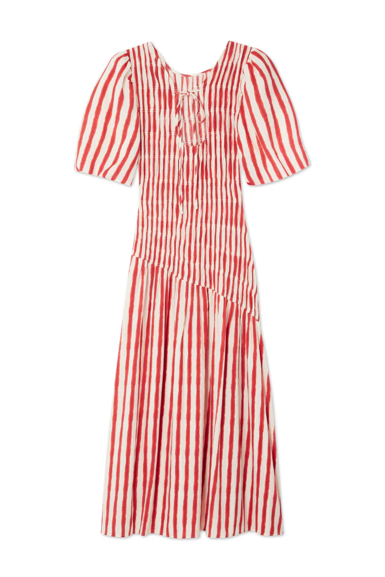 Red Stripe Nara Dress - Image 13