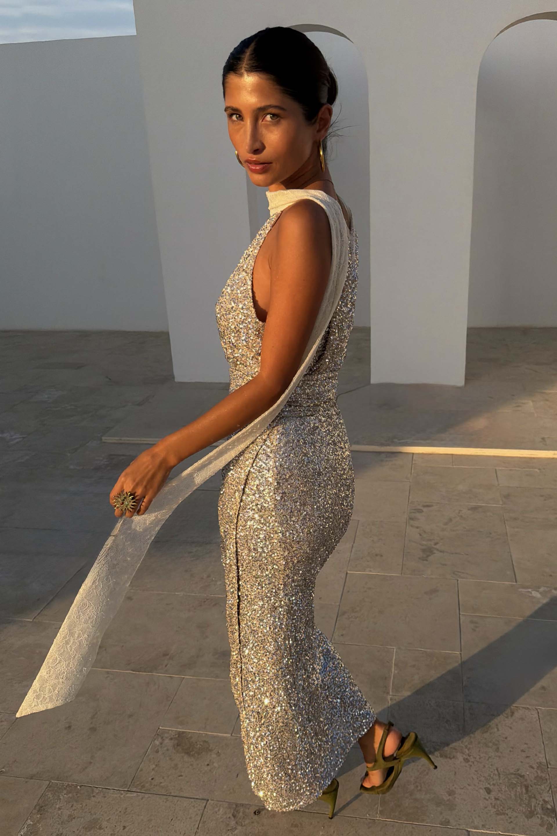Sequin Maxi Wrap Jaspre Skirt - Image 4