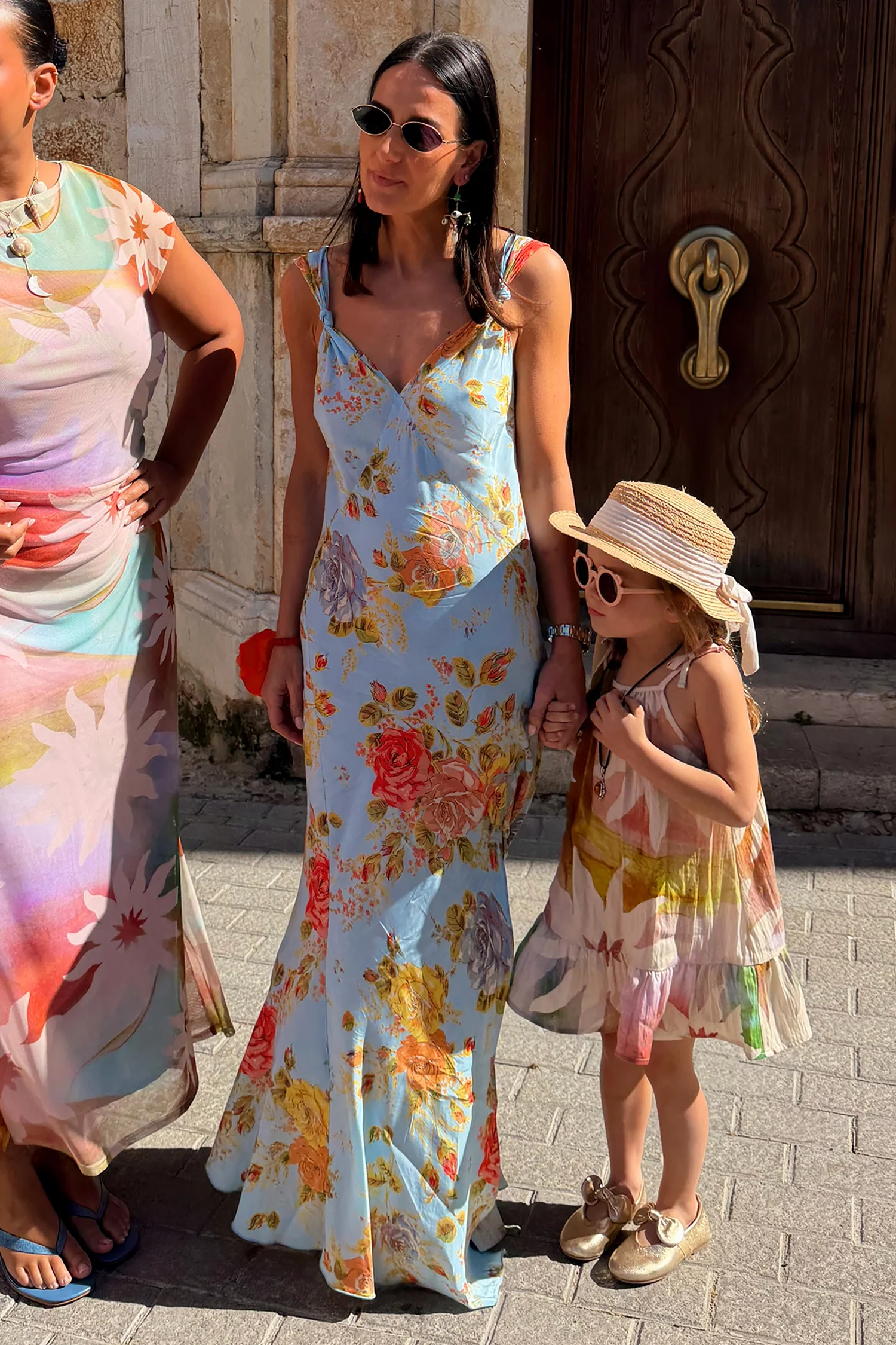 Sky Blue Floral Sofia Dress - Image 2