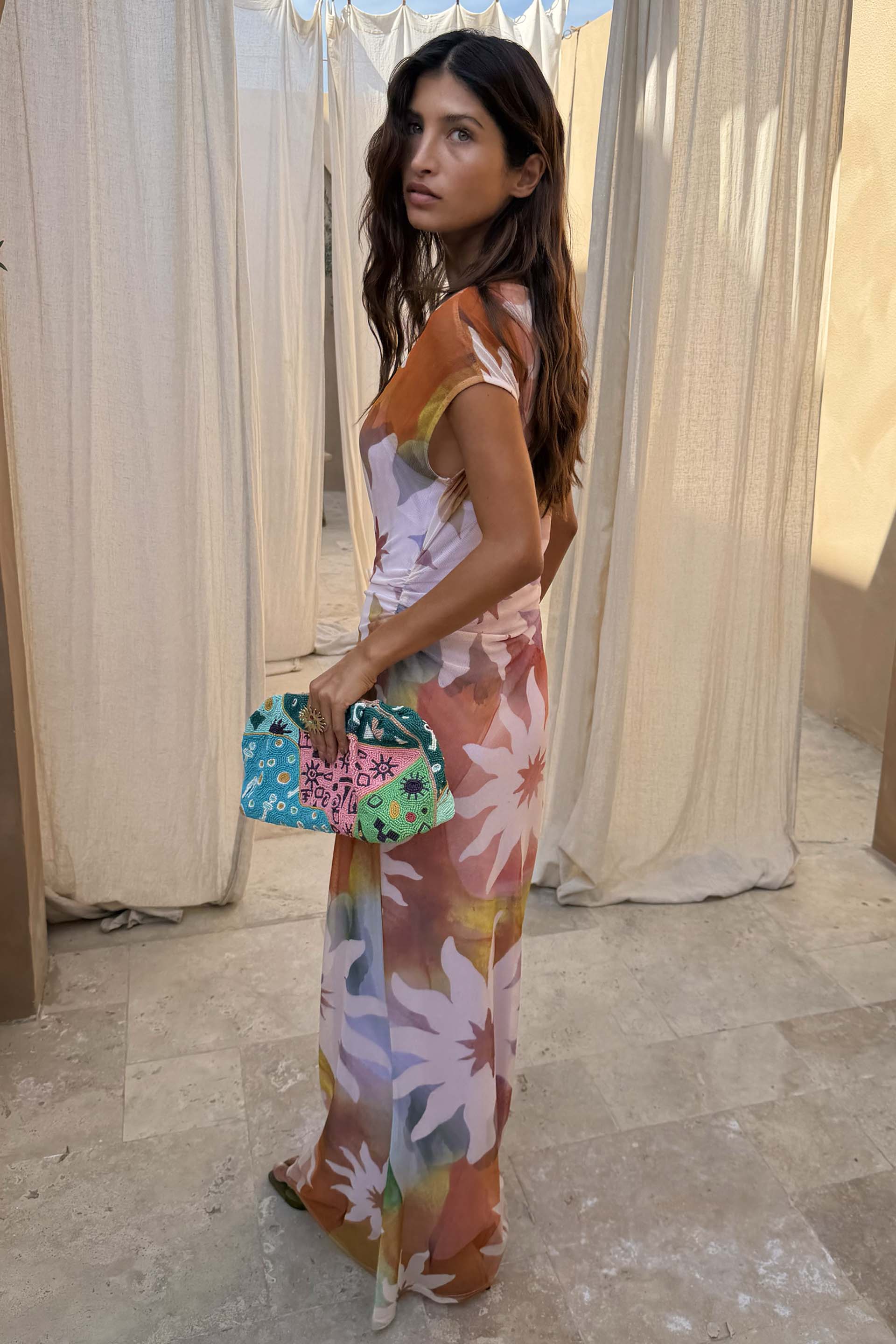 Abstract Soleil Luna Mesh Dress - Image 7