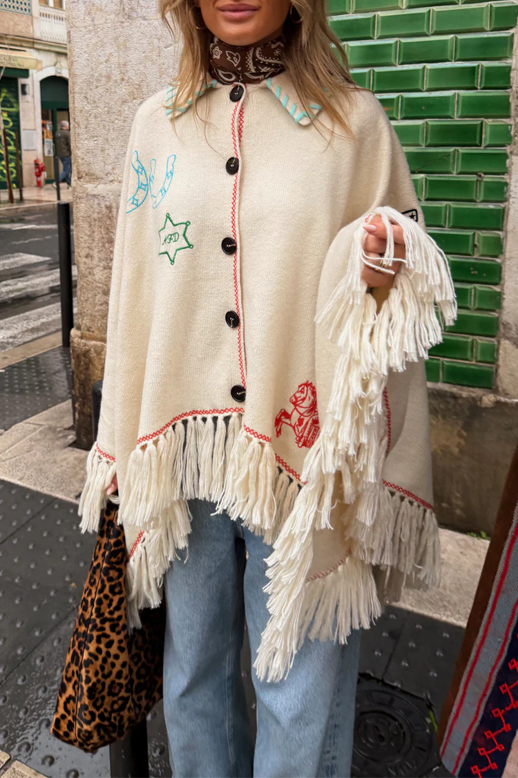 Western Knitted Cape - Image 2