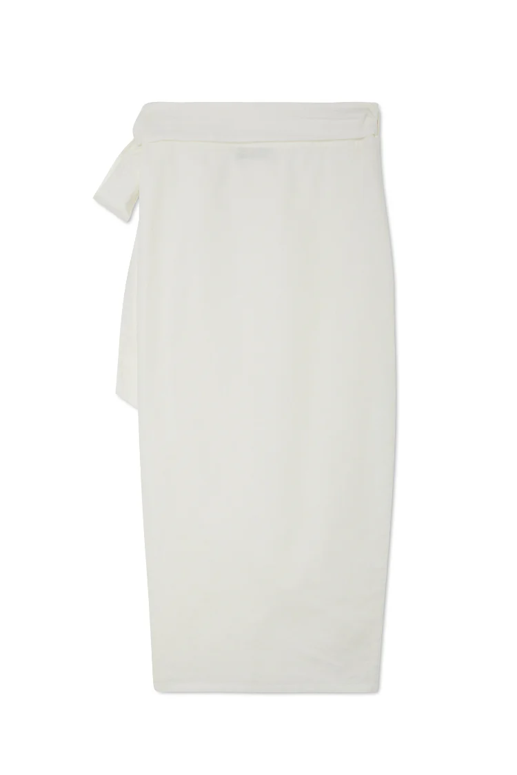 White Linen Jaspre Skirt - Image 9