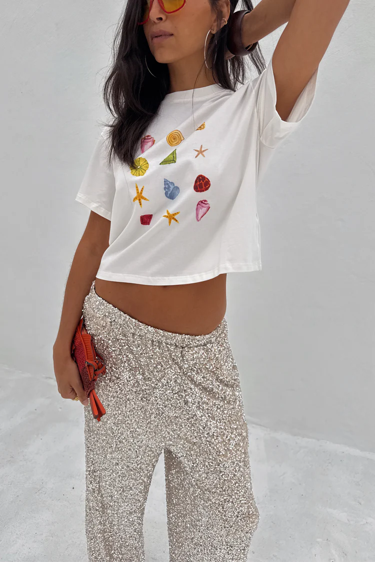 White Shell Ioana T Shirt - Image 3