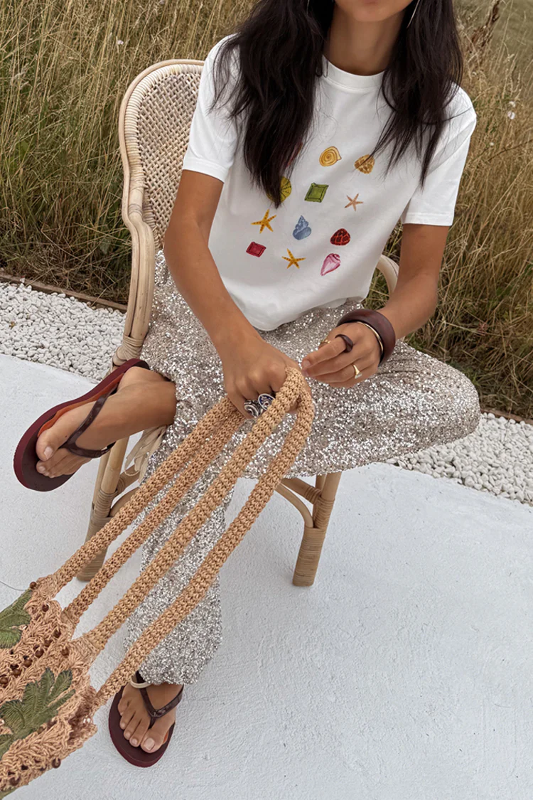 White Shell Ioana T Shirt - Image 4