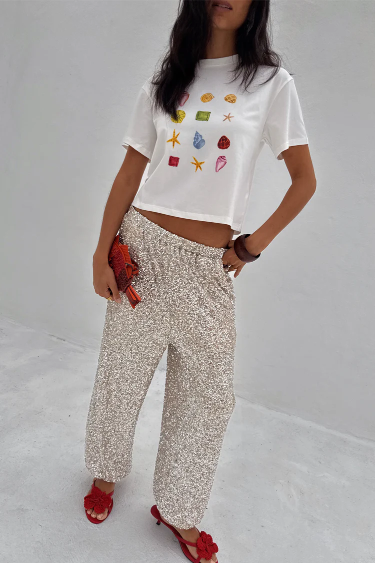 White Shell Ioana T Shirt - Image 5