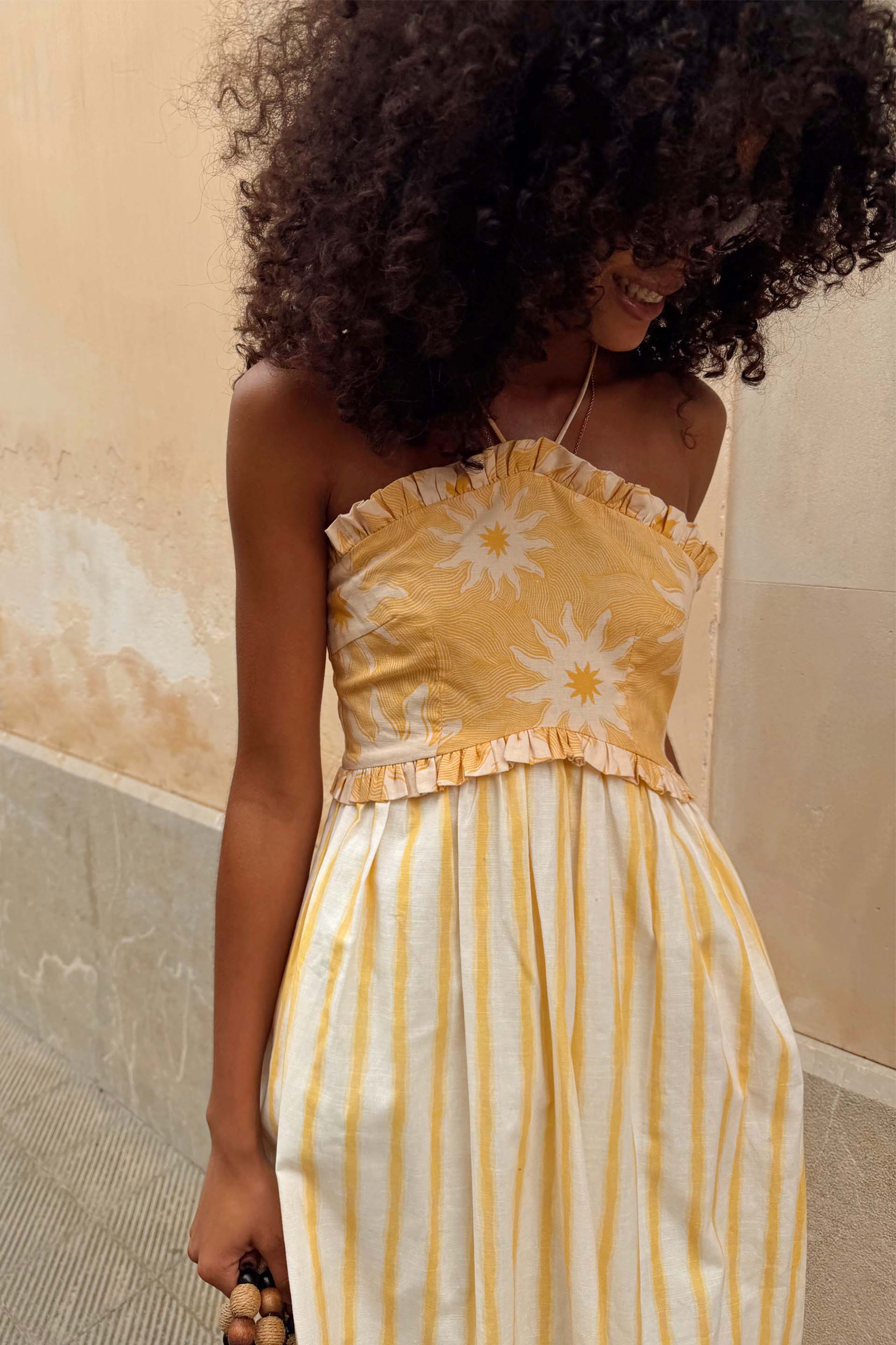 Yellow Stripe Ashley Dress - Image 3