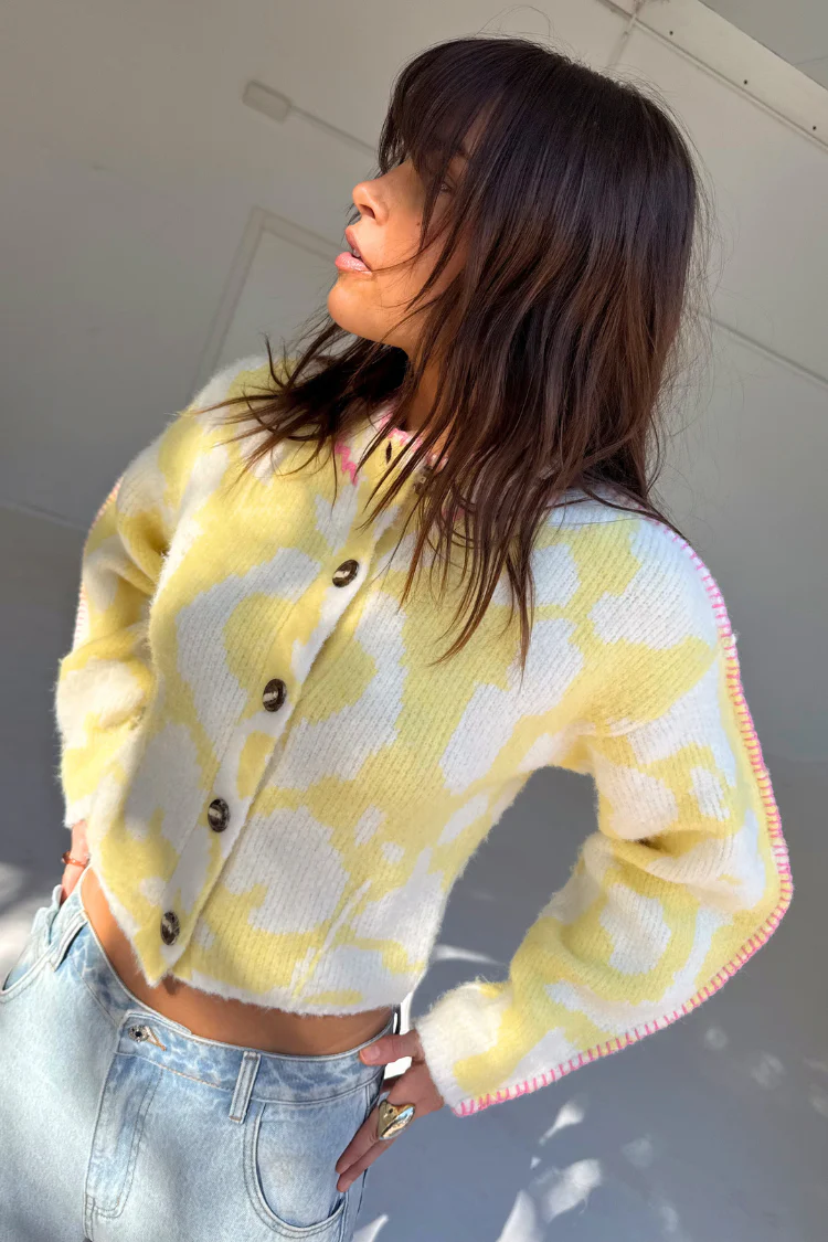 Yellow Zizi Cardigan - Image 2