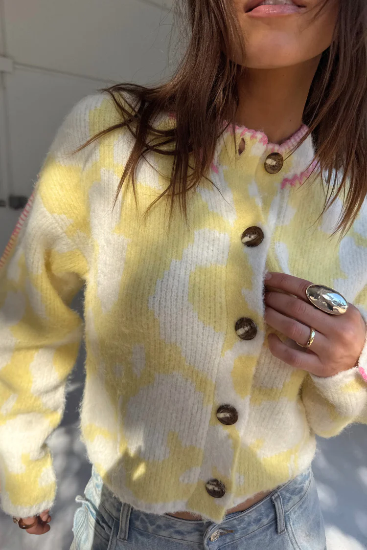 Yellow Zizi Cardigan - Image 3